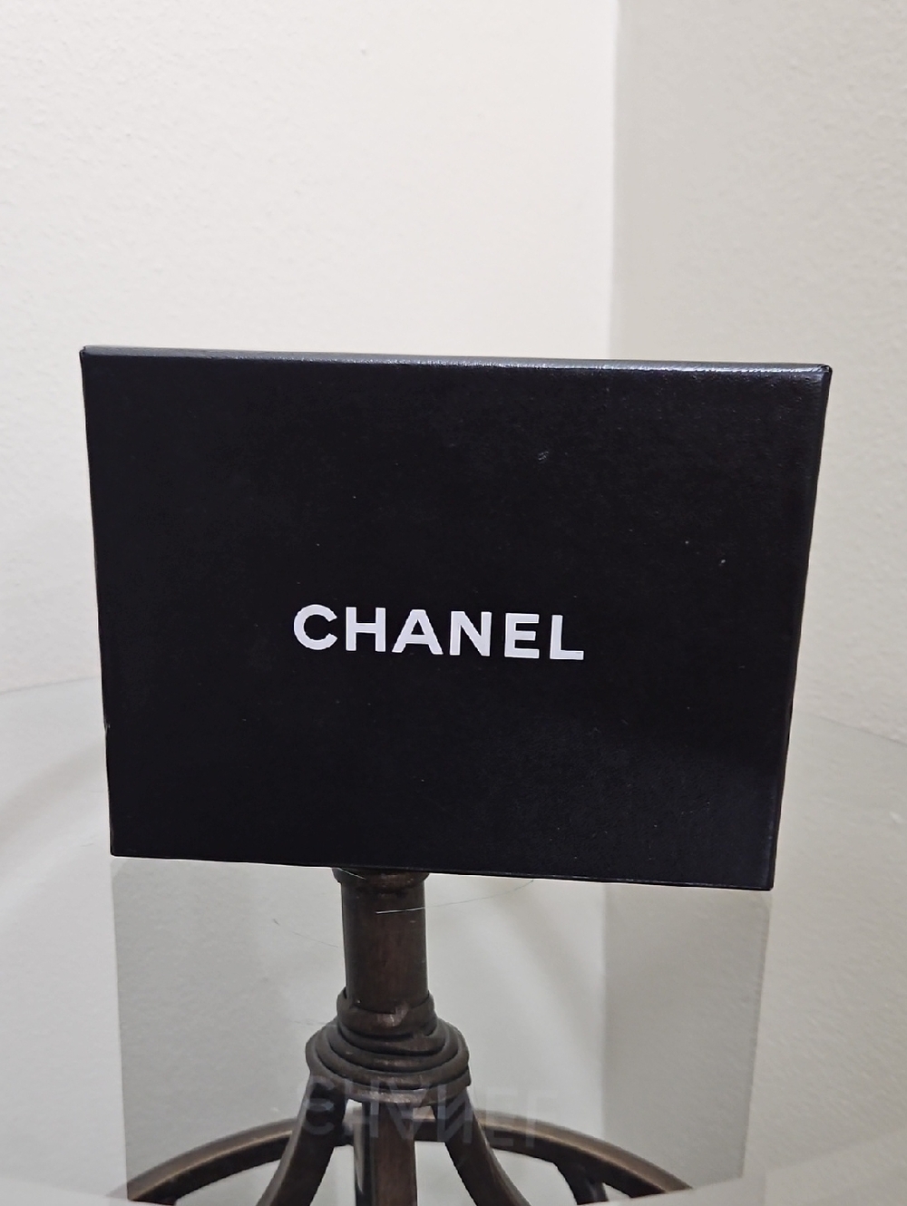 CHANEL Black and White Logo Gift Box